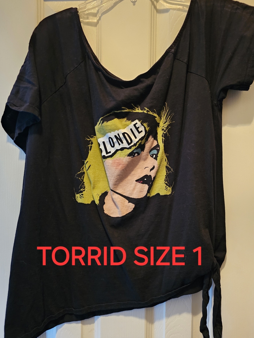 torrid Black Blondie Graphic Short Sleeve Tee with Yellow Accents
